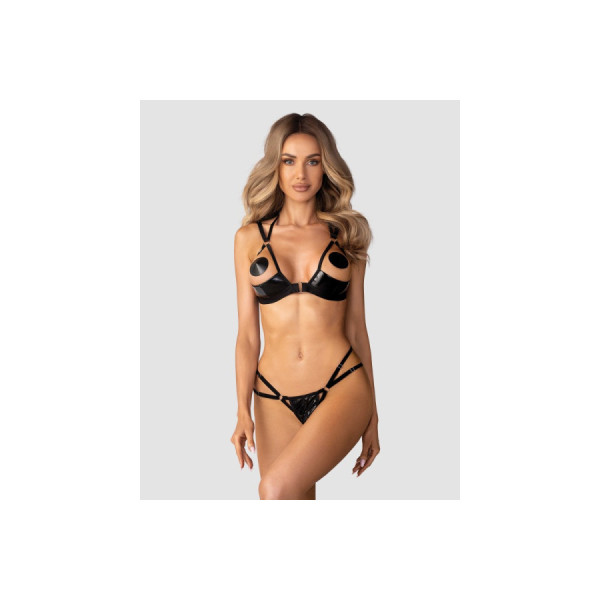 Keira Lise ensemble lingerie ouvert noir